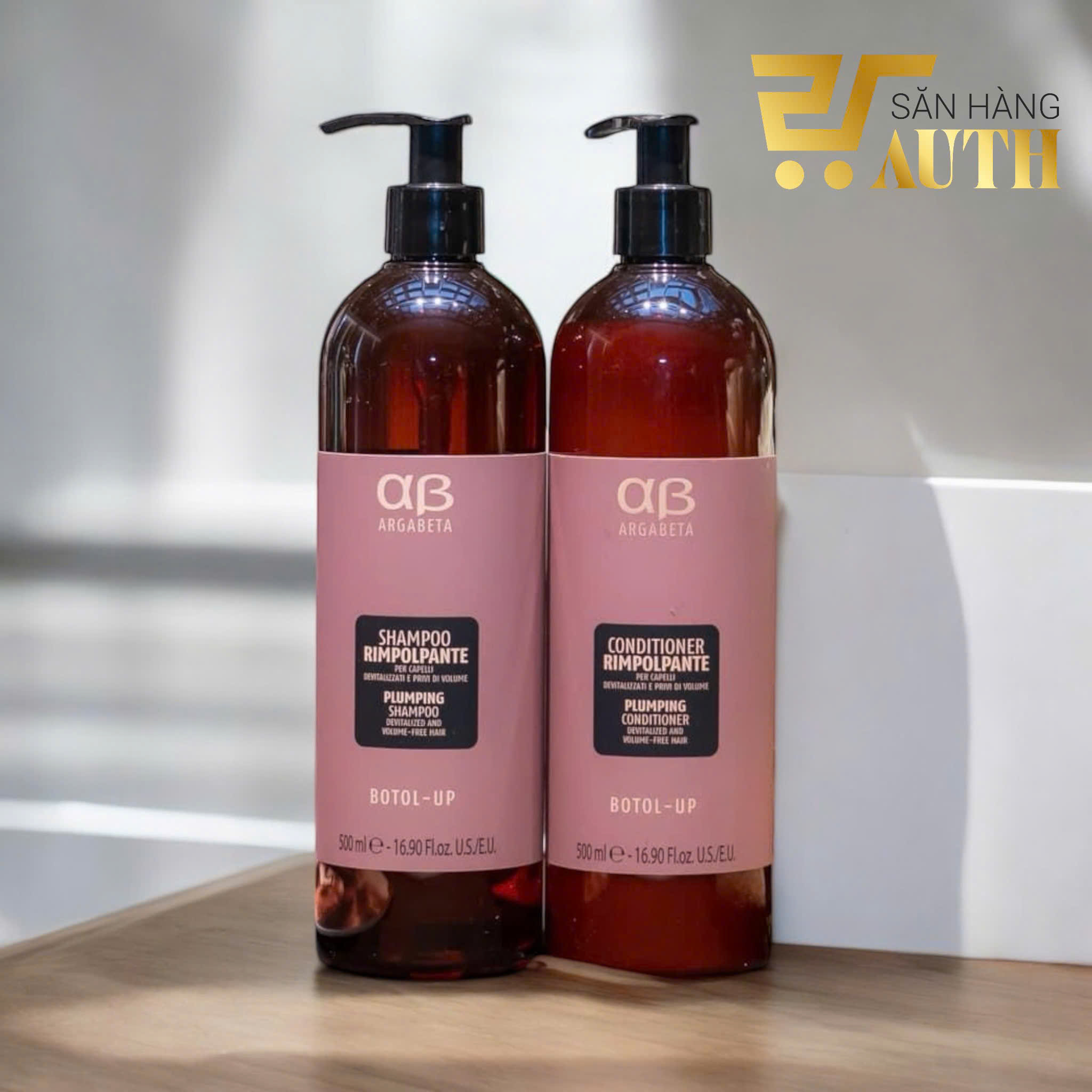 Cặp gội xả tái tạo ArgaBeta - Botol Up